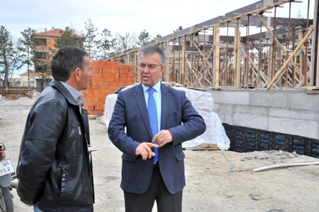 Pansiyon inşaatı tamamlanıyor