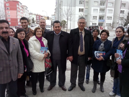 Yağcı, hal esnafıyla buluştu