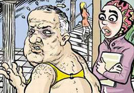 Leman, Çakar'a TANGA giydirdi