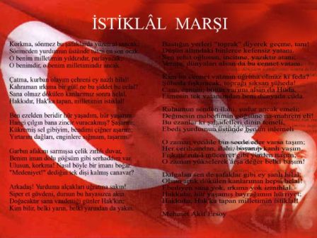 İstiklal Marşı İlelebet Vatan Semalarında Yankılanacaktır