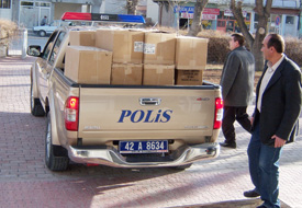 Radara yakalandı, kaçak sigara çıktı