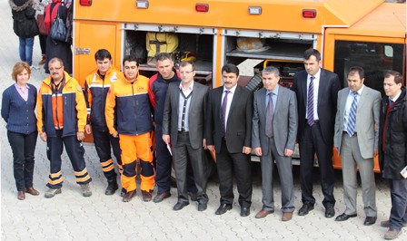 Akören'de uygulamalı afet eğitimi