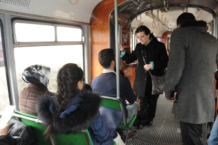 Tramvayda bir Başkan Adayı