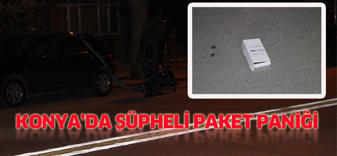 Konya’da şüpheli paket paniği