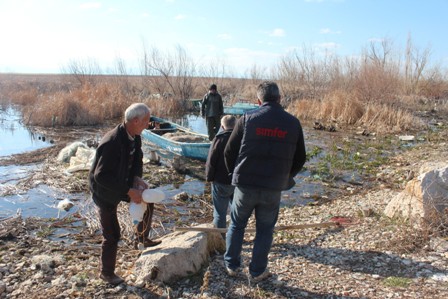 Beyşehir Gölü'nde avcılığın son gününde balık bereketi