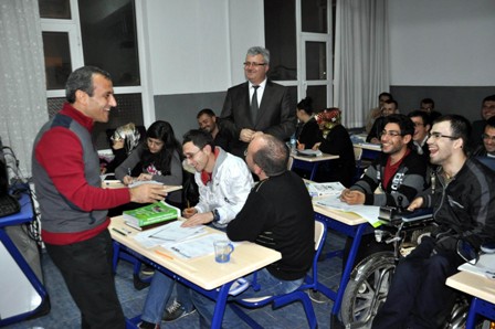 Kaymakam Sonel’den engelli kursiyerlere ziyaret