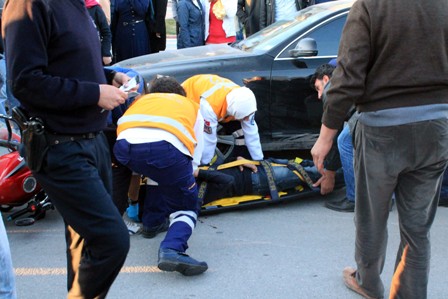 Konya'da motosiklet kazası: 2 yaralı