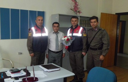 Jandarmadan vergi dairesine ziyaret