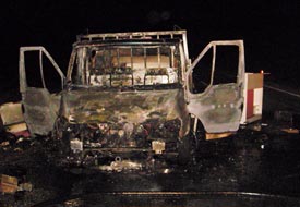 Seydişehir'de araç yangını