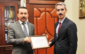 Kızılay’dan Rektör Gökbel’e teşekkür ziyareti