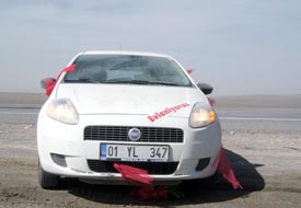 Düğün konvoyunda kaza: 10 yaralı