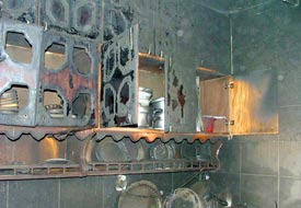 Çumra'da apartman yangını