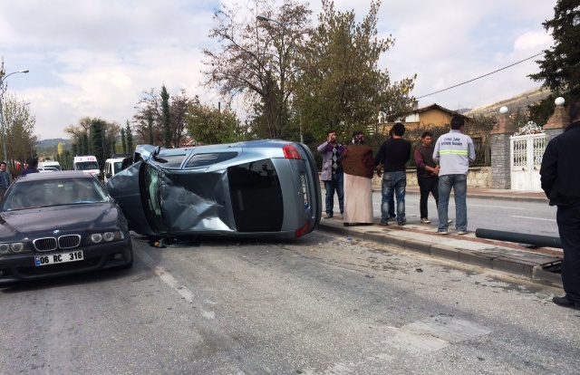 Meram Yeni Yol’da kaza