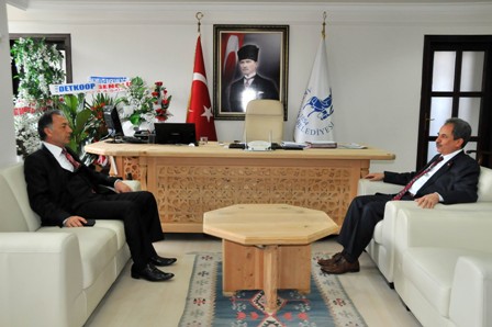 Akşehir Kaymakamı Dursun'dan, Başkan Akkaya'ya ziyaret