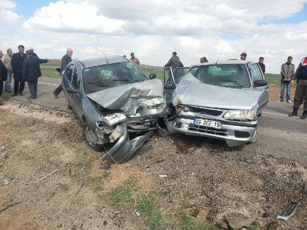 Konya'da trafik kazası: 5 yaralı