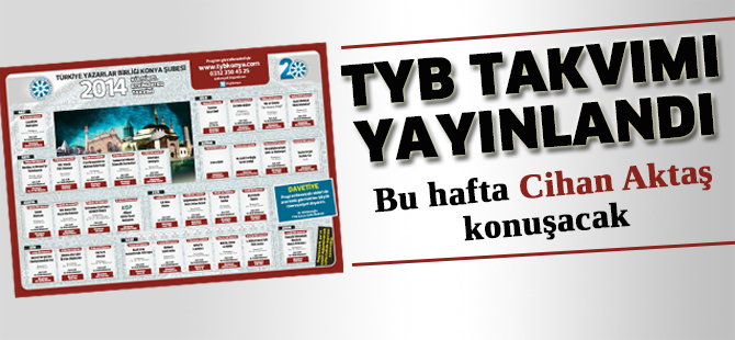 TYB Takvimi yayınlandı