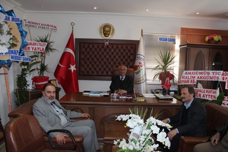 Beyşehir Gazeteciler Cemiyeti'nden Hüyük Belediyesi'ne ziyaret