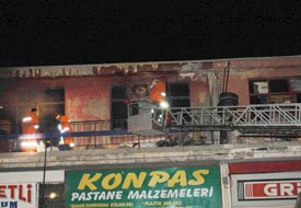 Elektrik kontağından yangın çıktı
