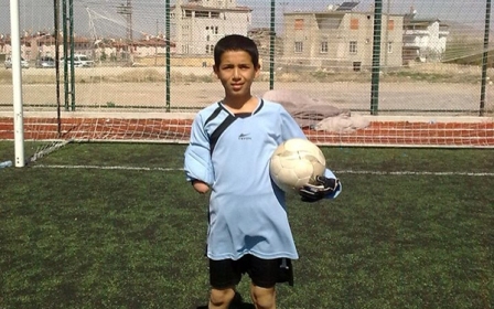 Karapınar'da engelli gencin spor aşkı