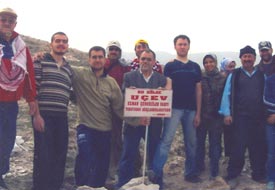 UÇEV'den 2 bin beşyüz fidan