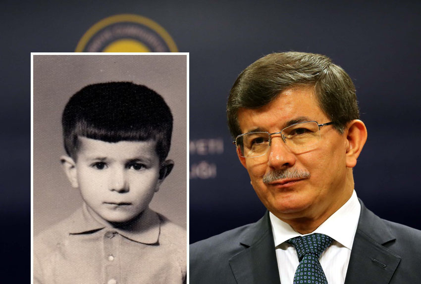 Ahmet Davutoğlu'nun çocukluk resmi
