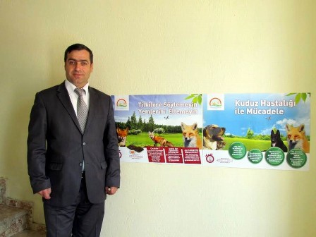 Hüyük’te kuduz hastalığına karşı havadan mücadele