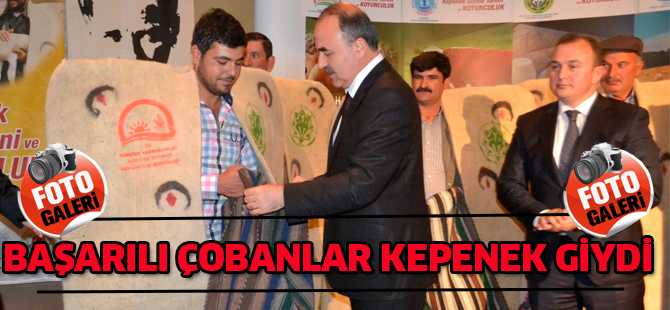 KURSU TAMAMLAYAN ÇOBANLAR KEPENEK GİYDİ