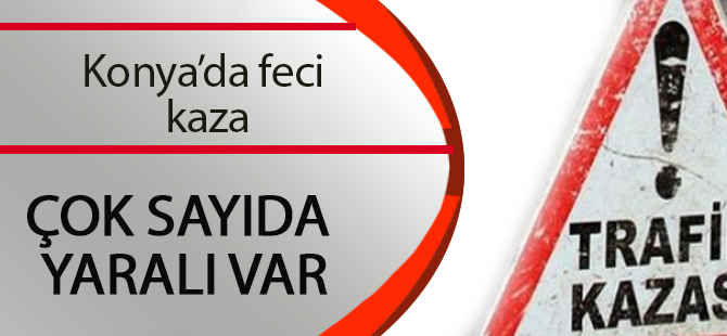 Selçuk Üniversitesi öğrencilerini taşıyan otobüs kaza yaptı