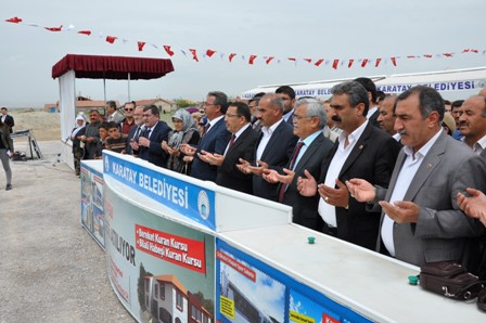 Karatay'da iki kur'an kursu temeli atıldı