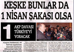 KAPATMA'ya sevinmeyen Doğan gazetesi