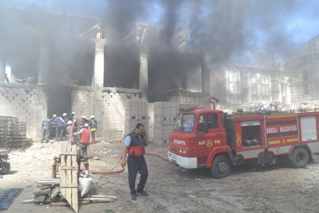Konya'da yangın