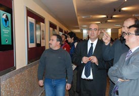 Öğrencilerin Afiş Sergisi açıldı