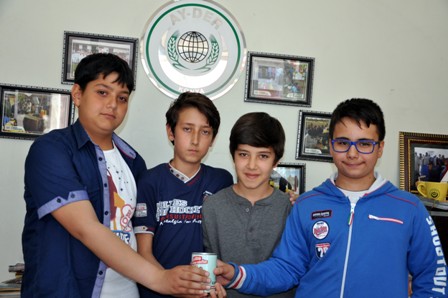 Öğrencilerden örnek davranış