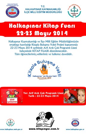 Halkapınar'da kitap fuarına davet