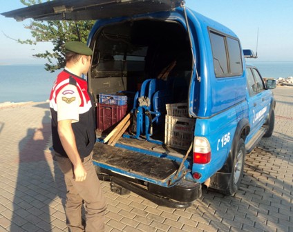 Altınapa'da "kaçak avlama" operasyonu
