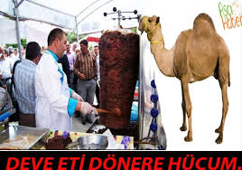 "Deve döneri"ne yoğun ilgi