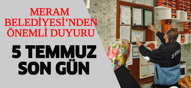 Esnafa ´Hijyen Eğitimi Belgesi´ zorunluluğu