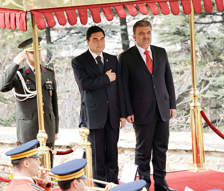 Türkmenistan Devlet Başkanı Gurbangulu Ankara'da