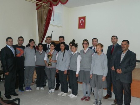 Dereceye giren öğrenciler ödüllendirildi