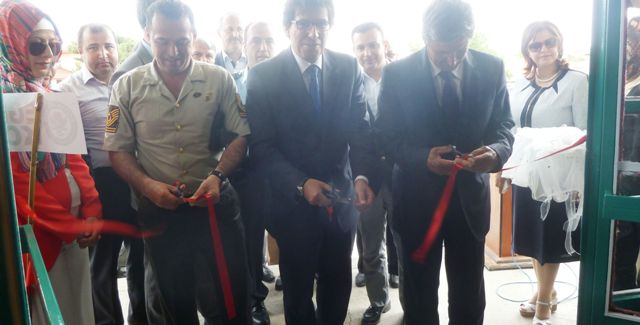 Akören'de el sanatları kursu sergisi