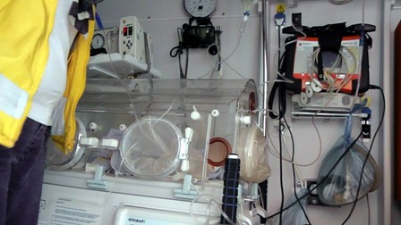 Kuvözle Konya’ya sevk edildi