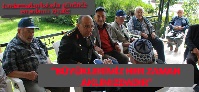 Jandarma kimsesiz babaları unutmadı