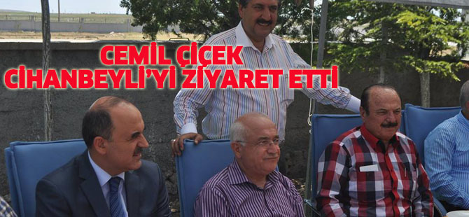Cemil Çiçek'ten Cihanbeyli ziyareti
