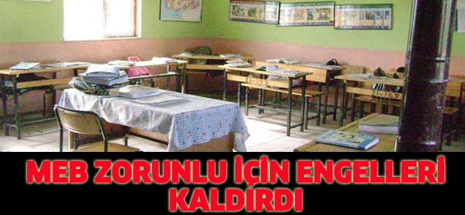 MEB; zorunluda engelleri kaldırdı