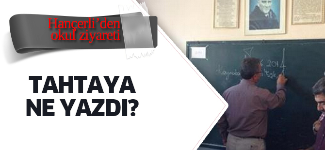 Hançerli'den hatıra!