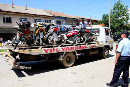 Seydişehir'de motosikletlere denetim