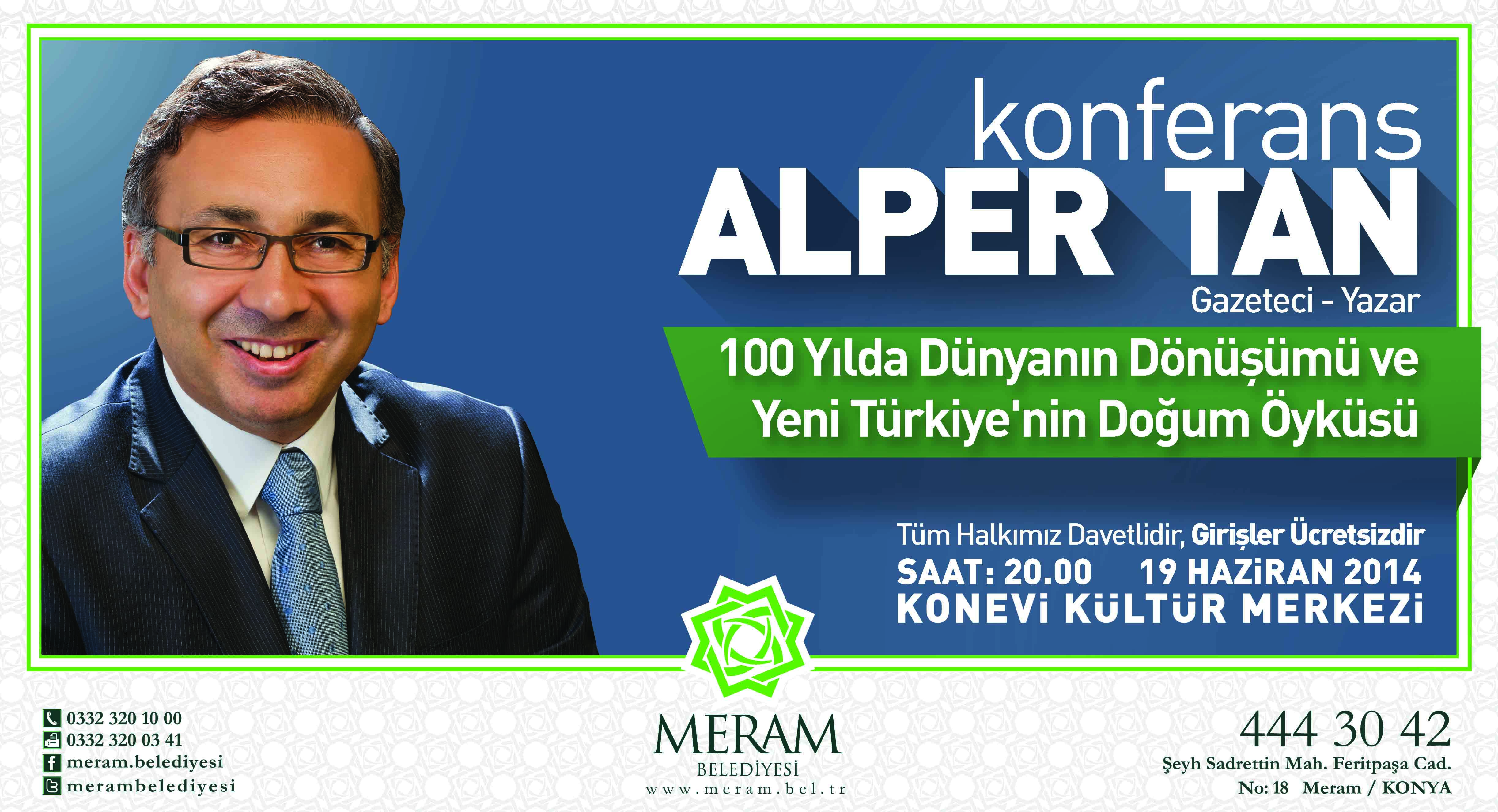 Alper Tan Konya'ya geliyor