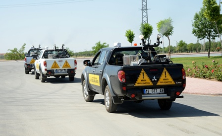 752 Mahallede haşere ile mücadele