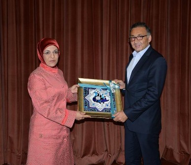 Gazeteci Alper Tan Meram'da konferans verdi