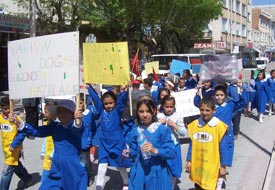 Karapınar'da çevreye saygı yürüyüşü